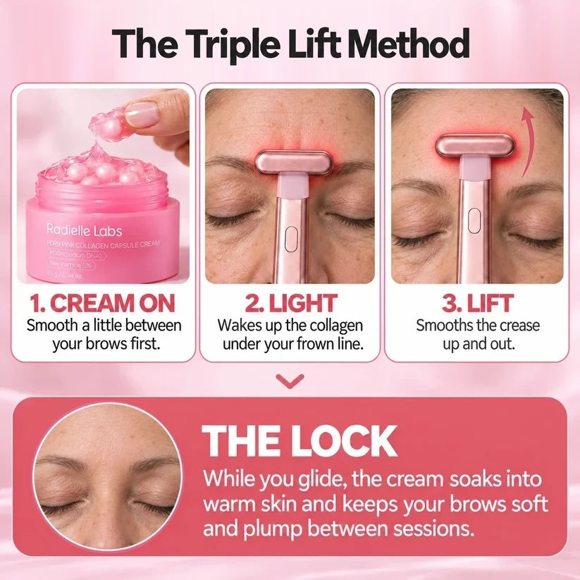 LumaLift™ Red Light Therapy Wand To Soften Frown Lines