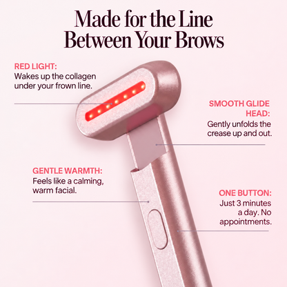 LumaLift™ Red Light Therapy Wand To Soften Frown Lines