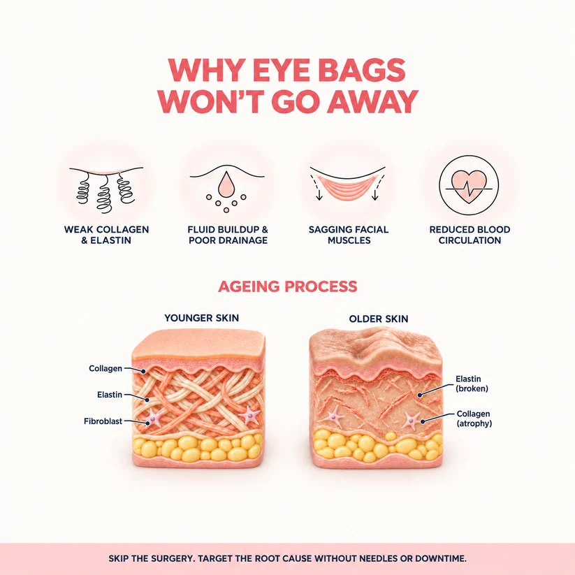 ReLumen® 2-in-1 Red Light Therapy + EMS To Erase Eye Bags